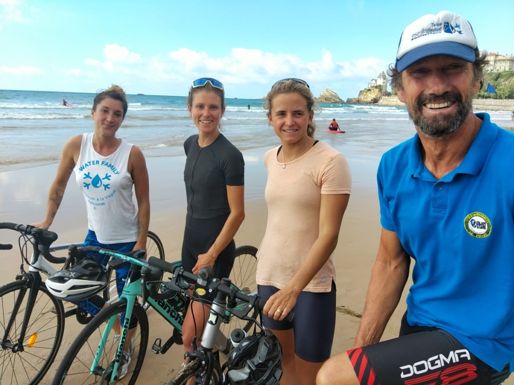 Départ Biarritz Vélo'odyssée water family