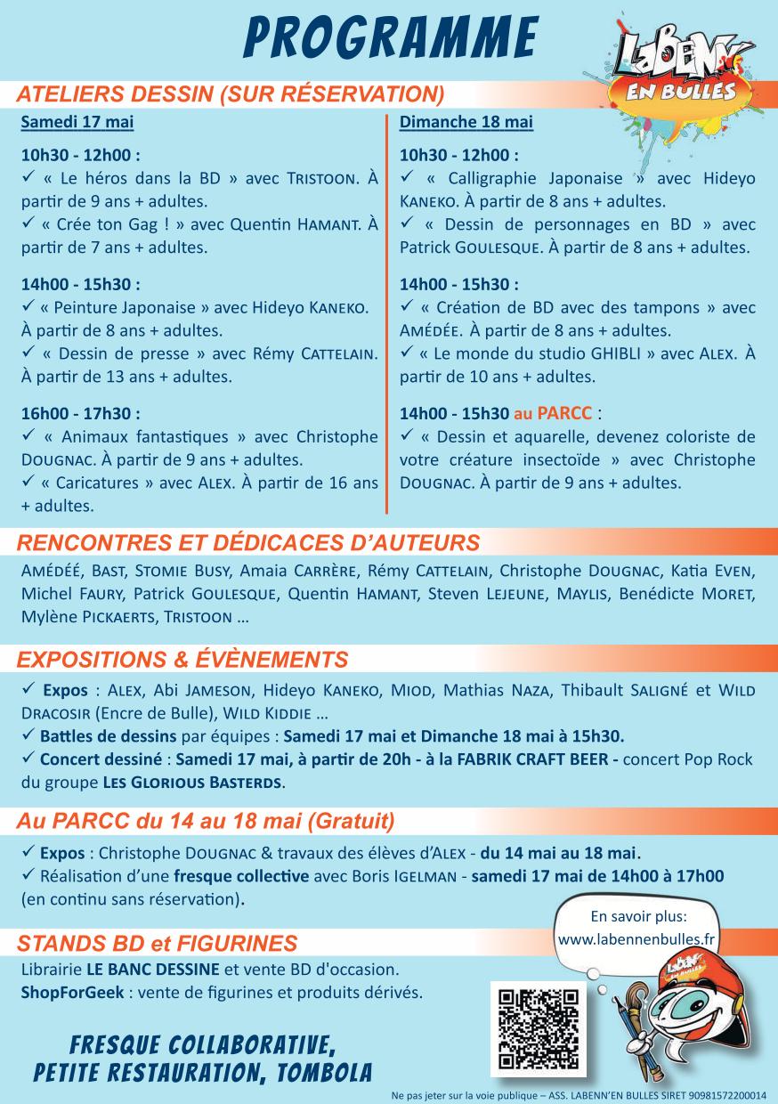 programme festival bd labenn'en bulles landes 2025