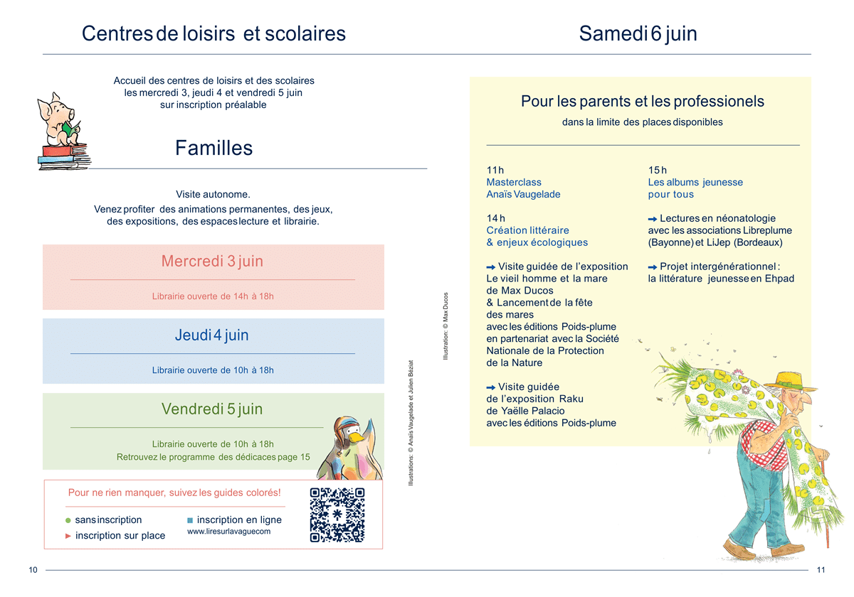 lire sur la vague 2026 programme