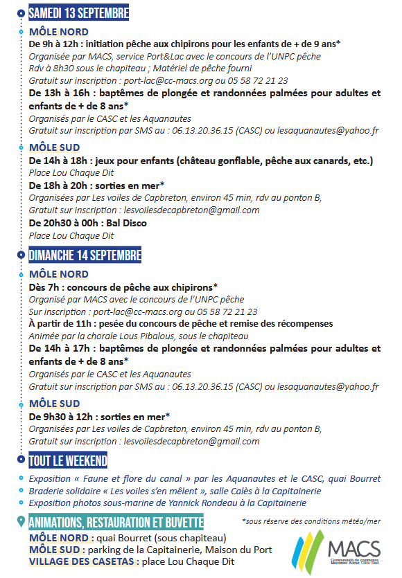 fete du chipiron septembre 2026 capbreton