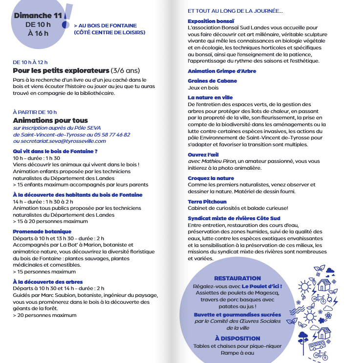 Festival CAP programme dimanche 11 octobre landes tyrosse